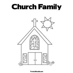 Disegno da colorare: Chiesa (Edifici e architettura) #64160 - Pagine da Colorare Stampabili Gratuite