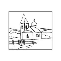 Disegno da colorare: Chiesa (Edifici e architettura) #64190 - Pagine da Colorare Stampabili Gratuite