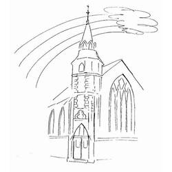 Disegno da colorare: Chiesa (Edifici e architettura) #64192 - Pagine da Colorare Stampabili Gratuite