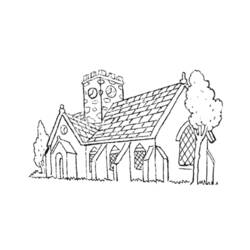 Disegno da colorare: Chiesa (Edifici e architettura) #64230 - Pagine da Colorare Stampabili Gratuite