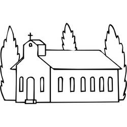 Disegno da colorare: Chiesa (Edifici e architettura) #64259 - Pagine da Colorare Stampabili Gratuite