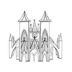 Disegno da colorare: Chiesa (Edifici e architettura) #64263 - Pagine da Colorare Stampabili Gratuite