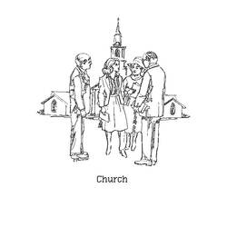 Disegno da colorare: Chiesa (Edifici e architettura) #64296 - Pagine da Colorare Stampabili Gratuite