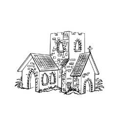 Disegno da colorare: Chiesa (Edifici e architettura) #64308 - Pagine da Colorare Stampabili Gratuite