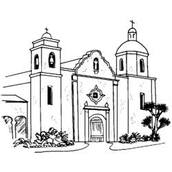 Disegno da colorare: Chiesa (Edifici e architettura) #64309 - Pagine da Colorare Stampabili Gratuite