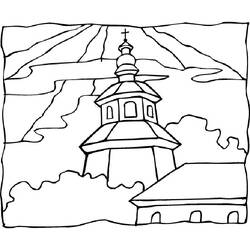 Disegno da colorare: Chiesa (Edifici e architettura) #64335 - Pagine da Colorare Stampabili Gratuite
