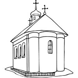 Disegno da colorare: Chiesa (Edifici e architettura) #64340 - Pagine da Colorare Stampabili Gratuite