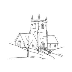 Disegno da colorare: Chiesa (Edifici e architettura) #64365 - Pagine da Colorare Stampabili Gratuite