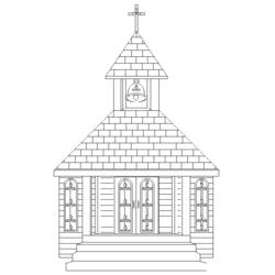 Disegno da colorare: Chiesa (Edifici e architettura) #64373 - Pagine da Colorare Stampabili Gratuite