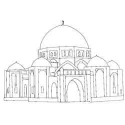 Disegno da colorare: Moschea (Edifici e architettura) #64514 - Pagine da Colorare Stampabili Gratuite