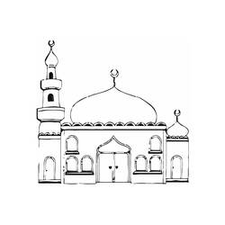 Disegno da colorare: Moschea (Edifici e architettura) #64519 - Pagine da Colorare Stampabili Gratuite