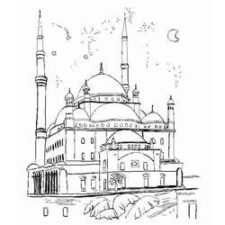 Disegno da colorare: Moschea (Edifici e architettura) #64531 - Pagine da Colorare Stampabili Gratuite