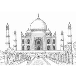 Disegno da colorare: Moschea (Edifici e architettura) #64557 - Pagine da Colorare Stampabili Gratuite