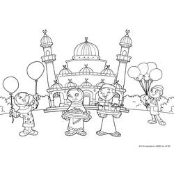 Disegno da colorare: Moschea (Edifici e architettura) #64573 - Pagine da Colorare Stampabili Gratuite
