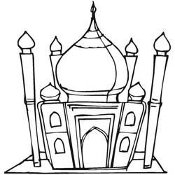 Disegno da colorare: Moschea (Edifici e architettura) #64577 - Pagine da Colorare Stampabili Gratuite