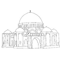 Disegno da colorare: Moschea (Edifici e architettura) #64595 - Pagine da Colorare Stampabili Gratuite