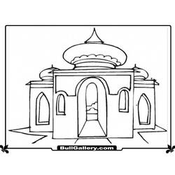 Disegno da colorare: Moschea (Edifici e architettura) #64607 - Pagine da Colorare Stampabili Gratuite