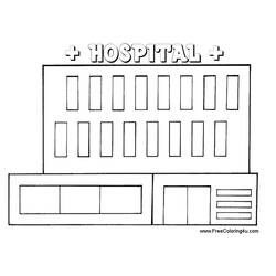 Disegno da colorare: Ospedale (Edifici e architettura) #61976 - Pagine da Colorare Stampabili Gratuite