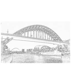 Disegno da colorare: Ponte (Edifici e architettura) #62838 - Pagine da Colorare Stampabili Gratuite