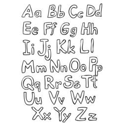 Disegno da colorare: Alfabeto (educativo) #124585 - Pagine da Colorare Stampabili Gratuite