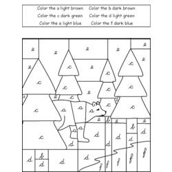 Disegno da colorare: colorazione magica (educativo) #126156 - Pagine da Colorare Stampabili Gratuite