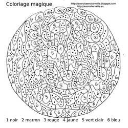 Disegno da colorare: colorazione magica (educativo) #126192 - Pagine da Colorare Stampabili Gratuite