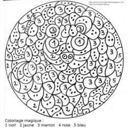 Disegno da colorare: colorazione magica (educativo) #126197 - Pagine da Colorare Stampabili Gratuite