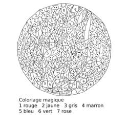 Disegno da colorare: colorazione magica (educativo) #126253 - Pagine da Colorare Stampabili Gratuite