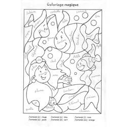 Disegno da colorare: colorazione magica (educativo) #126284 - Pagine da Colorare Stampabili Gratuite