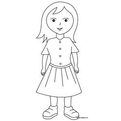 Disegni da colorare: Bambina - Pagine da Colorare Stampabili Gratuite