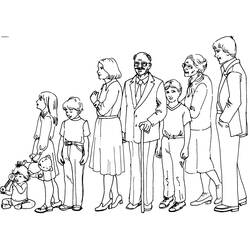 Disegni da colorare: Famiglia - Pagine da Colorare Stampabili Gratuite