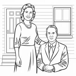 Disegni da colorare: Mamma e Papà - Pagine da Colorare Stampabili Gratuite