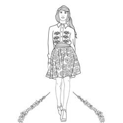 Disegni da colorare: Ragazza - Pagine da Colorare Stampabili Gratuite