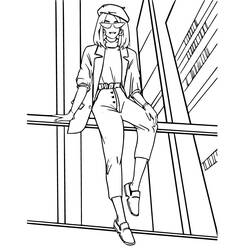 Disegni da colorare: Ragazza Adolescente - Pagine da Colorare Stampabili Gratuite