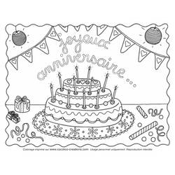 Disegni da colorare: Anniversario - Pagine da Colorare Stampabili Gratuite