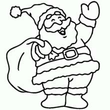Disegni da colorare: Babbo Natale - Pagine da Colorare Stampabili Gratuite