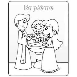 Disegno da colorare: Battesimo (Feste e Celebrazioni) #57459 - Pagine da Colorare Stampabili Gratuite