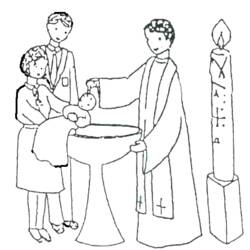 Disegno da colorare: Battesimo (Feste e Celebrazioni) #57466 - Pagine da Colorare Stampabili Gratuite