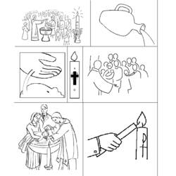 Disegno da colorare: Battesimo (Feste e Celebrazioni) #57475 - Pagine da Colorare Stampabili Gratuite