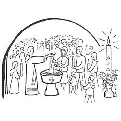 Disegno da colorare: Battesimo (Feste e Celebrazioni) #57577 - Pagine da Colorare Stampabili Gratuite
