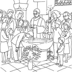 Disegno da colorare: Battesimo (Feste e Celebrazioni) #57673 - Pagine da Colorare Stampabili Gratuite