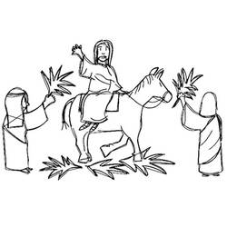Disegno da colorare: Domenica delle Palme (Feste e Celebrazioni) #210839 - Pagine da Colorare Stampabili Gratuite