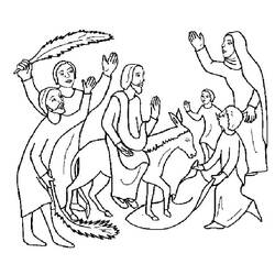 Disegno da colorare: Domenica delle Palme (Feste e Celebrazioni) #210845 - Pagine da Colorare Stampabili Gratuite