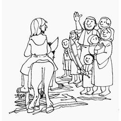 Disegno da colorare: Domenica delle Palme (Feste e Celebrazioni) #210847 - Pagine da Colorare Stampabili Gratuite