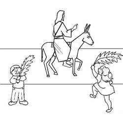 Disegno da colorare: Domenica delle Palme (Feste e Celebrazioni) #210849 - Pagine da Colorare Stampabili Gratuite