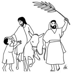 Disegno da colorare: Domenica delle Palme (Feste e Celebrazioni) #60304 - Pagine da Colorare Stampabili Gratuite