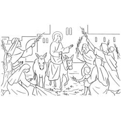 Disegno da colorare: Domenica delle Palme (Feste e Celebrazioni) #60308 - Pagine da Colorare Stampabili Gratuite