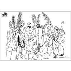 Disegno da colorare: Domenica delle Palme (Feste e Celebrazioni) #60311 - Pagine da Colorare Stampabili Gratuite