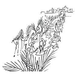 Disegno da colorare: Domenica delle Palme (Feste e Celebrazioni) #60314 - Pagine da Colorare Stampabili Gratuite