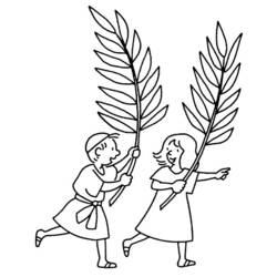 Disegno da colorare: Domenica delle Palme (Feste e Celebrazioni) #60315 - Pagine da Colorare Stampabili Gratuite